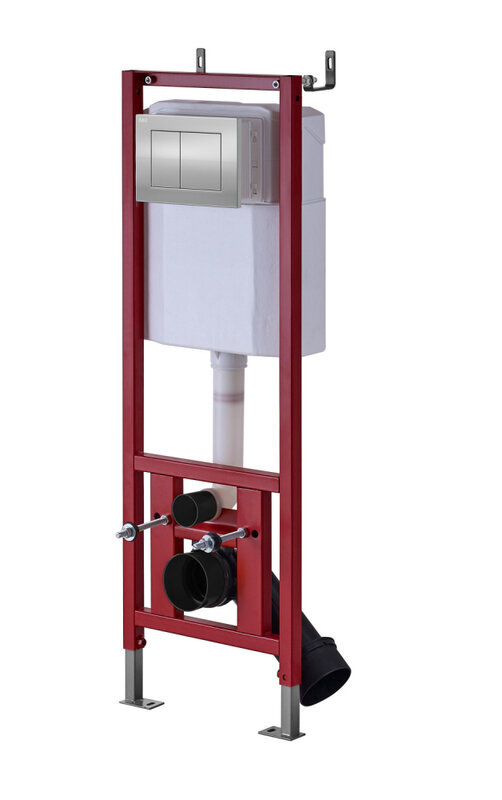 Изображение товара Инсталляция D-K DI8140116 для подвесного унитаза с хромом, двухрежимным сливом