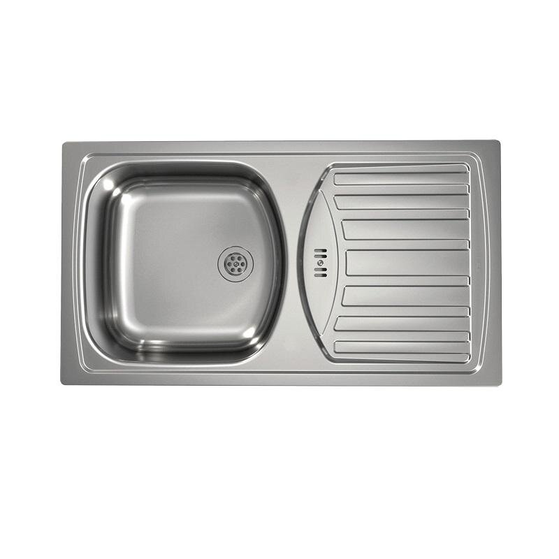 Изображение товара Мойка кухонная Alveus Basic 150 1136530, 78 х 43.5 см, нержавеющая сталь неполированная