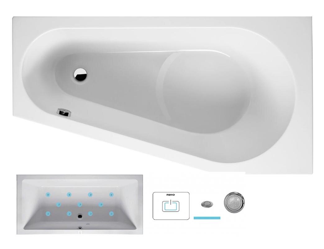 Изображение товара Ванна гидромассажная Riho Delta 150 x 80 см, AIR, левая/правая