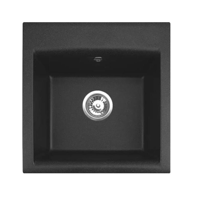 Изображение товара Alveus Gem 10 1149113 мойка кухонная квадратная 50x50 см черный матовый GRANITAL Изображение товара Alveus Gem 10 1149113 мойка кухонная квадратная 50x50 см черный матовый GRANITAL