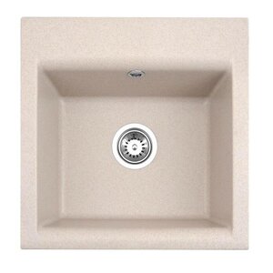 Изображение товара Мойка кухонная Alveus Gem 10, 1149111, 50 х 50 см, искусственный камень, бежевый