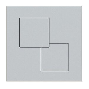 Изображение товара Клавиша смыва KKPol P02 350/PPG/005-00-00, механическая, цвет хром