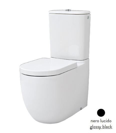 Изображение товара Напольный унитаз ArtCeram File 2.0 FLV003 03 черный глянцевый, 87 см