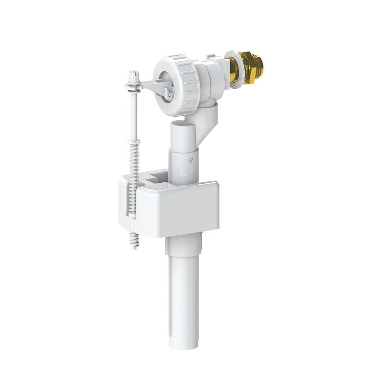 Изображение товара Механизм заливной для бачка KKPol ZN2, 350/ZN2/102-00-T0, боковой подвод воды 1/2, штуцер латунь, цвет белый