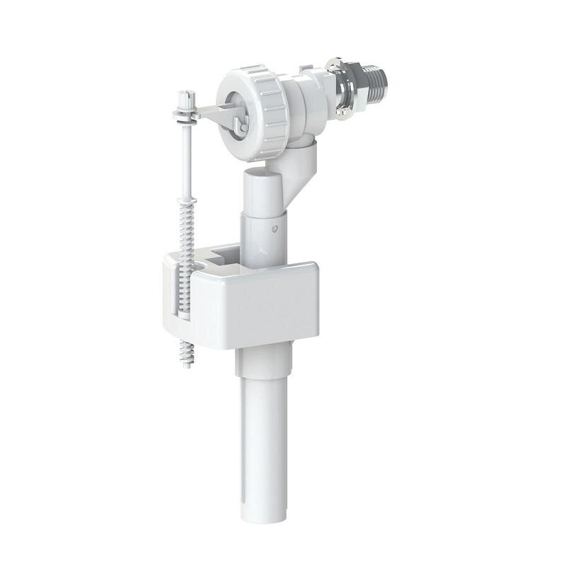 Изображение товара Механизм заливной для бачка KKPol ZN2, 350/ZN2/106-00-T0, боковой подвод воды 1/2, штуцер пластик хром, цвет белый