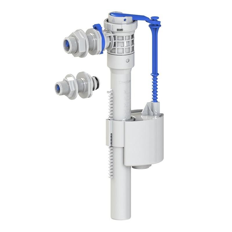 Изображение товара Механизм заливной для бачка KKPol ZN3, 350/ZN3/092-00-T1, боковой подвод воды 3/8 и 1/2, штуцер пластик, цвет белый