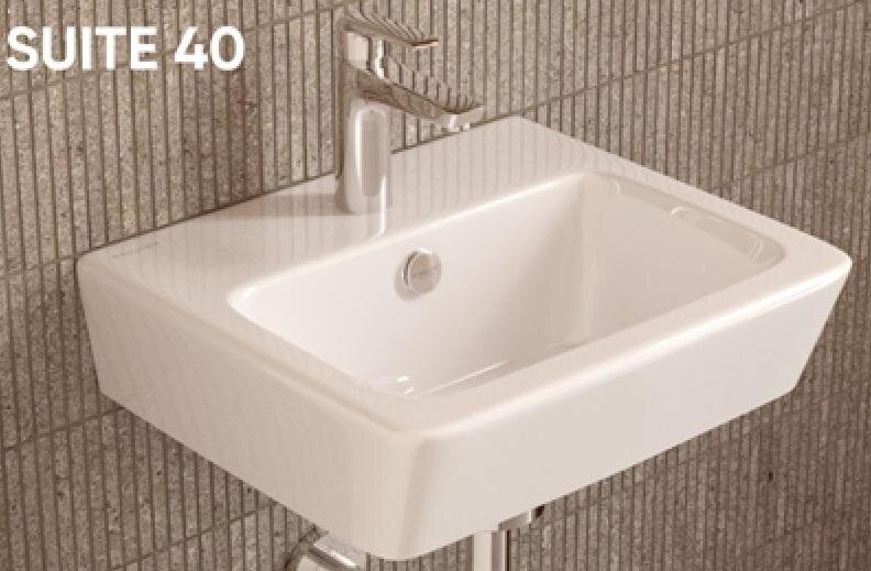 Изображение товара Раковина Sanita Luxe Suite WB.FN/Suit/40-C/WHT.G/S1, 40 см, фарфор, подвесная, белый Изображение товара Раковина Sanita Luxe Suite WB.FN/Suit/40-C/WHT.G/S1, 40 см, фарфор, подвесная, белый