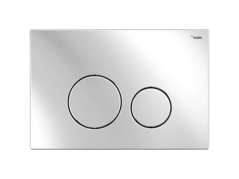 Изображение товара Клавиша смыва Рехау Nova Orb Steel 19102611001, механическая, с покрытием против отпечатков пальцев, сталь глянцевая