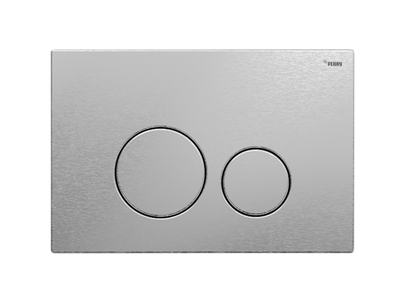 Изображение товара Клавиша смыва Рехау Nova Orb Steel 19102601001 механическая с покрытием против отпечатков