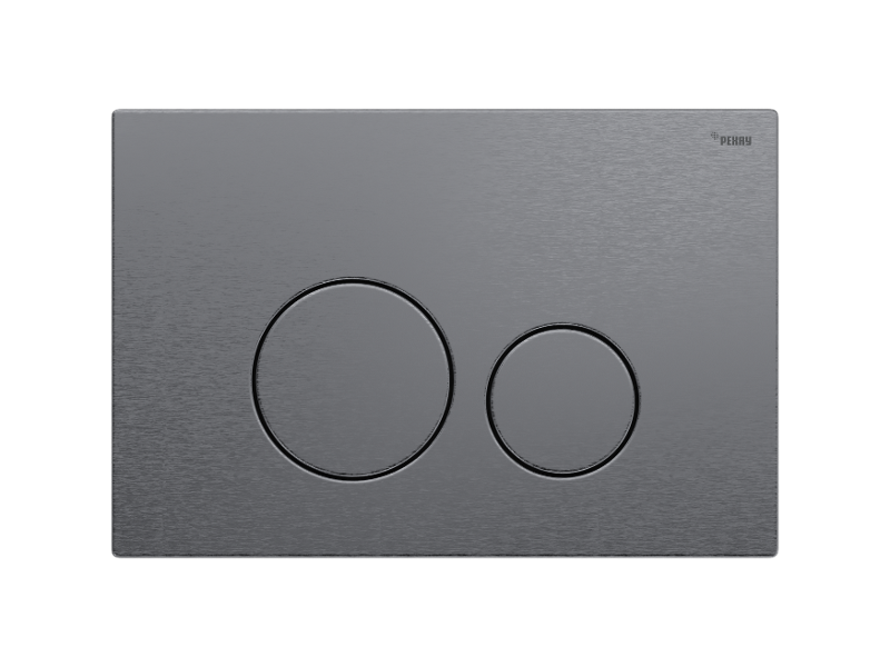 Изображение товара Клавиша смыва Рехау Nova Orb Steel 19102621001 механическая с покрытием против отпечатков пальцев