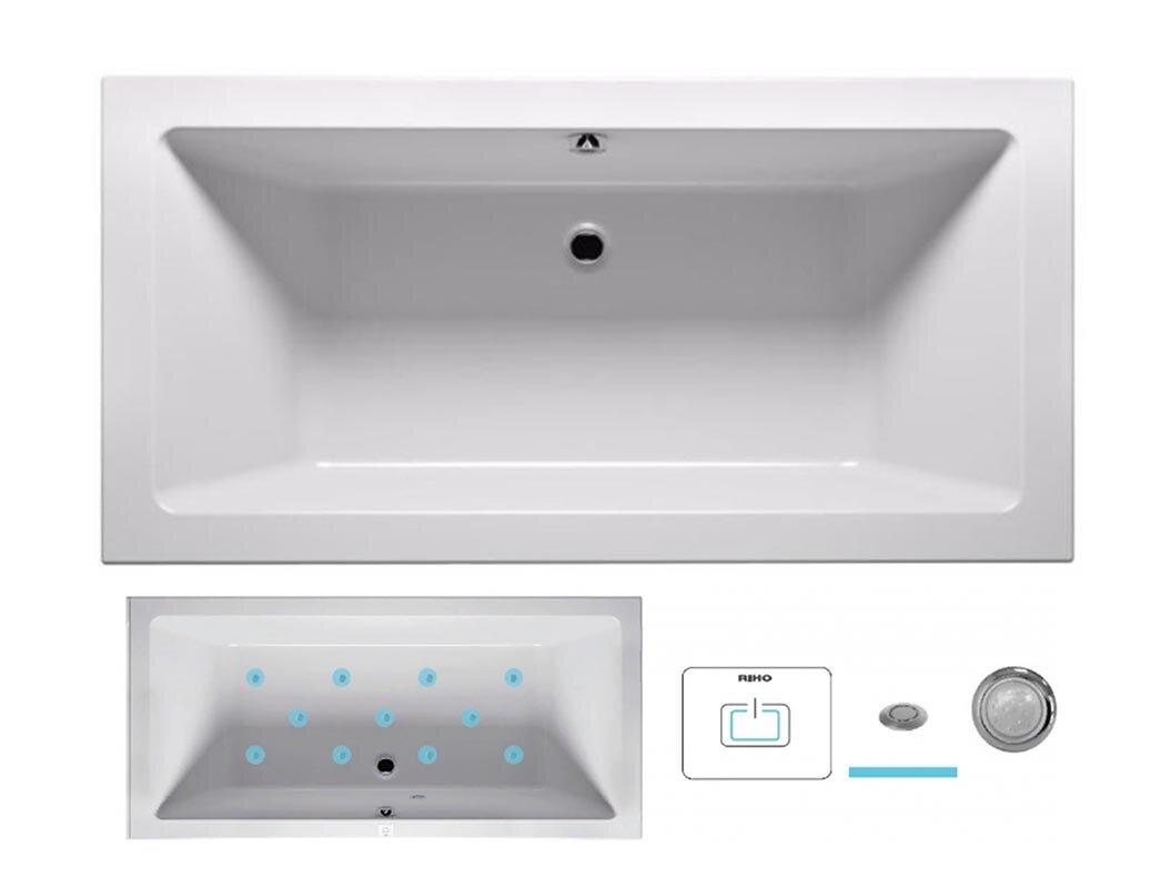 Изображение товара Riho Lusso 180x90 AIR - гидромассажная ванна с 11 форсунками