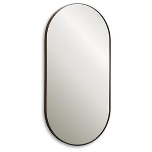 Изображение товара Зеркало Dreja Glow 99.2036, 50 х 100 см, алюминиевый профиль, черный