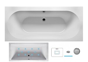 Изображение товара Ванна гидромассажная Riho Carolina 180 x 80 см, AIR