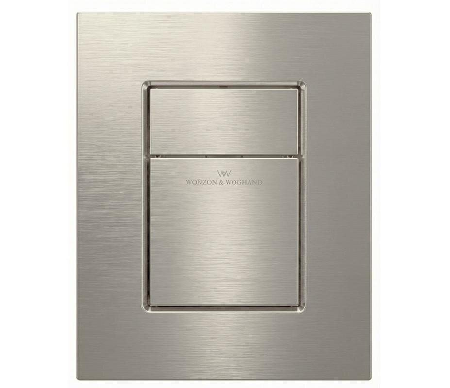 Изображение товара Клавиша смыва Wonzon & Woghand WW-IB256-BN пневматическая никель брашированный PVD