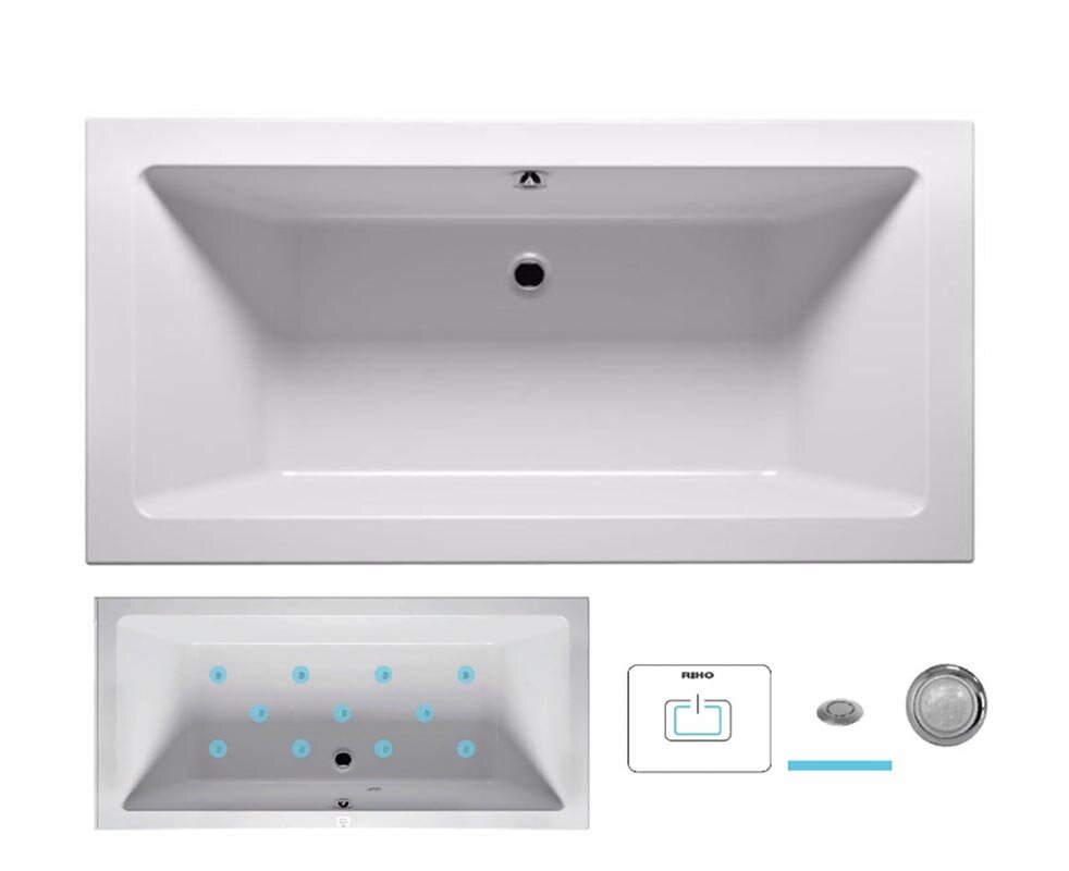 Изображение товара Гидромассажная ванна Riho Lusso 190х80 AIR2 с подсветкой акриловая