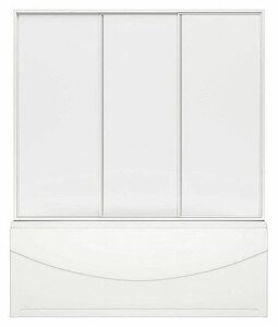 Изображение товара Шторка для ванны Bas Рио ШТ00053, 105 x 145 см, 3 створки, белый