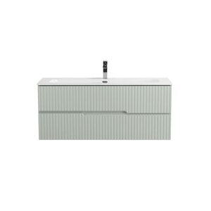 Изображение товара Тумба под раковину Cezares DUET-N-1200-2C-SO-VPR-P, 120 см, подвесная, цвет зеленый жемчужный