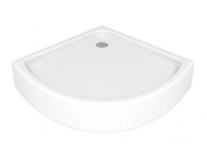 Изображение товара Душевой поддон Bas Плуто ПН00015, 80 x 80 см, акрил, четверть круга, белый