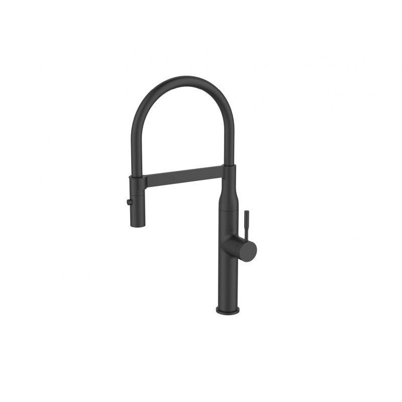 Изображение товара Смеситель Alveus Mirage S 1150893 с гибким изливом, черный матовый