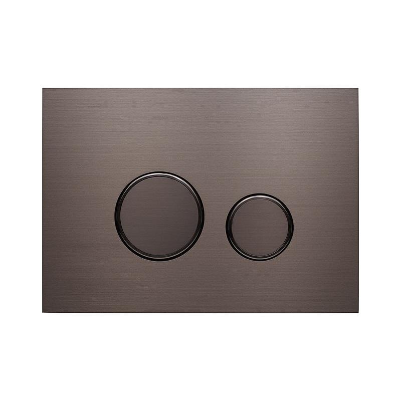 Изображение товара Клавиша смыва KKPol Aquaflori Sfera 350 двойной слив вороненая сталь