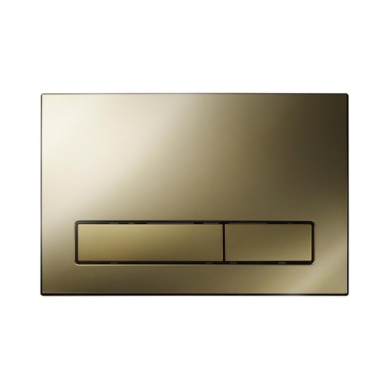 Изображение товара Клавиша смыва KKPol M16 механическая золото глянец PVD 2 кнопки Польша