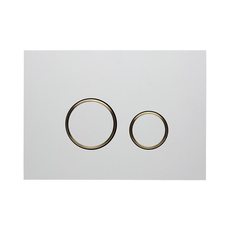 Изображение товара Клавиша смыва KKPol Aquaflori Sfera 350/AFS/057-30-00 механическая белый матовый/золото