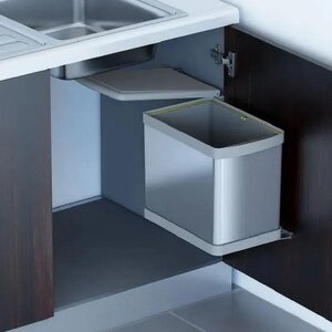 Изображение товара Мусорное ведро Alveus Albio 224311, 16 л, цвет хром