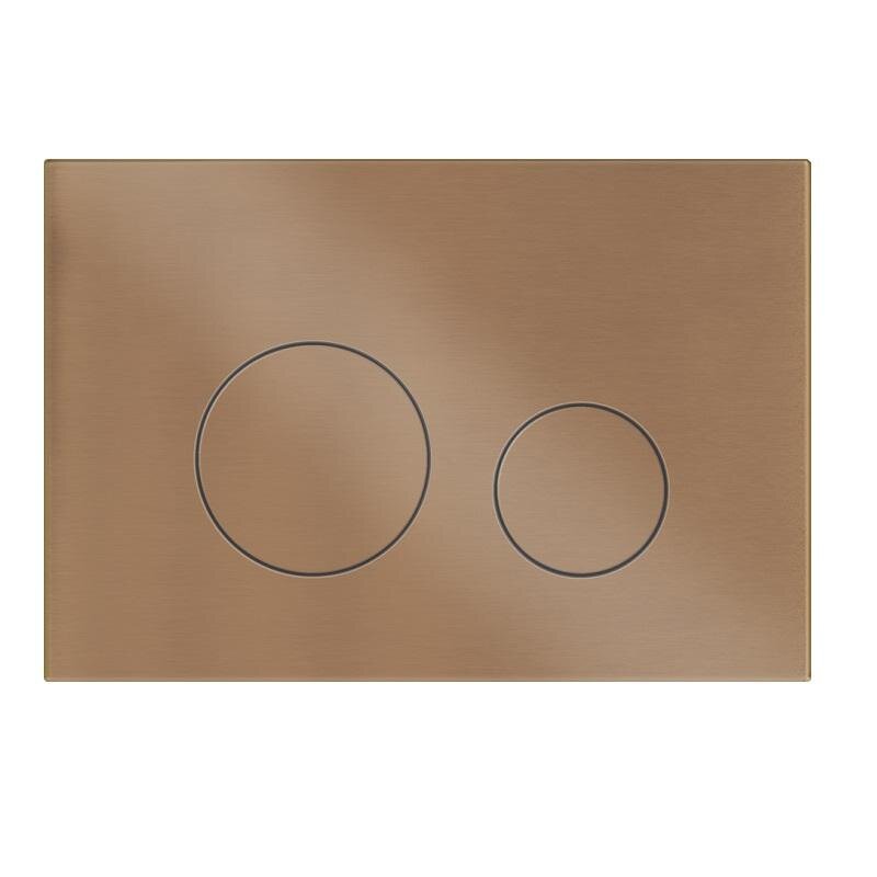 Изображение товара Клавиша смыва KKPol M11, 350/PPL/024-00-00, механическая, цвет медь брашированная PVD