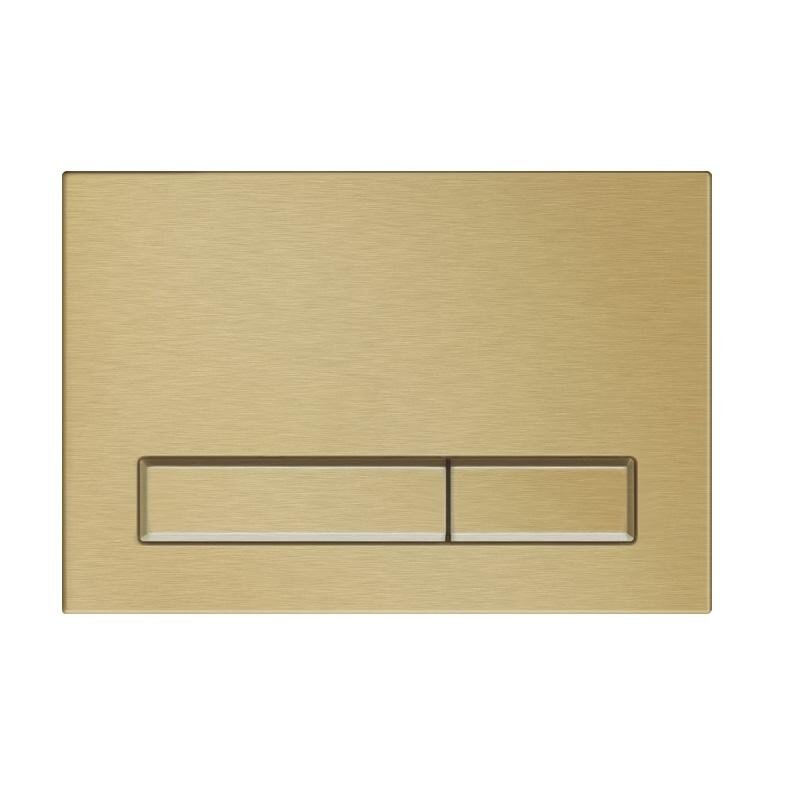 Изображение товара Клавиша смыва KKPol M08 двухрежимная для унитаза золото матовое PVD