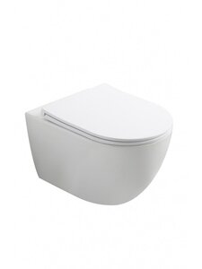 Изображение товара Подвесной унитаз Wonzon & Woghand Nile WW-UP2210-GW, безободковый, крышка-сиденье микролифт, смыв торнадо, белый