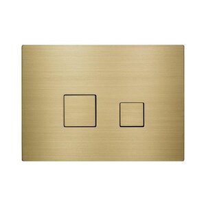 Изображение товара Клавиша смыва KKPol Aquafiori Cubus 350/AFC/023-00-01, механическая, цвет золото матовое PVD