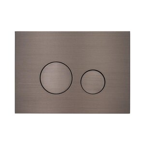 Изображение товара Клавиша смыва KKPol Aquafiori Sfera Omnes 350/ASO/058-00-01, механическая, цвет вороненая сталь Gun Metal PVD