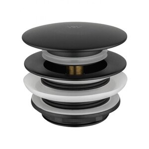 Изображение товара Донный клапан WW-SS105-MB черный матовый, 1/2" клик-клак
