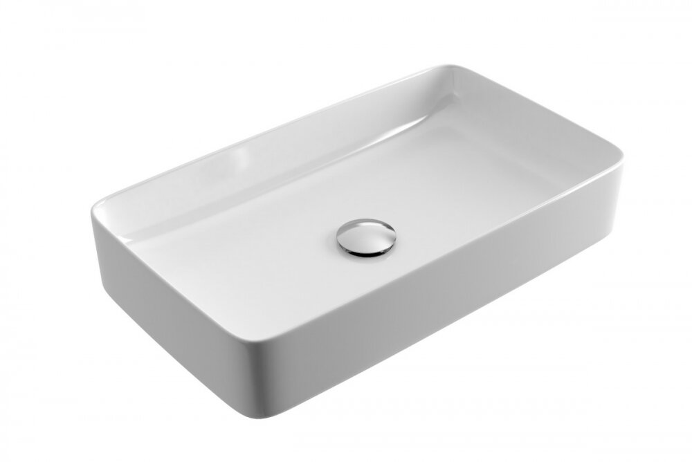 Изображение товара Раковина Excellent Cori 61 накладная из санфаянса, белая, прямоугольная, Польша