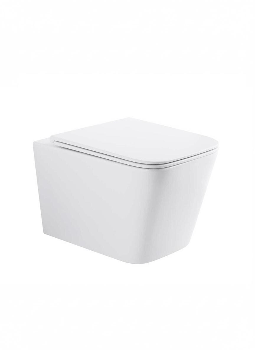 Изображение товара Подвесной унитаз безободковый с системой торнадо белый матовый Wonzon & Woghand