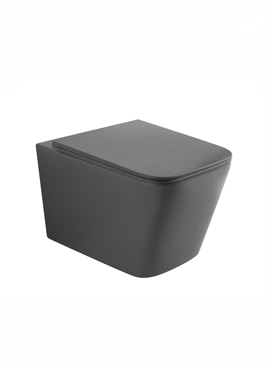 Изображение товара Подвесной унитаз безободковый с микролифтом и торнадо Wonzon Woghand Rona WW-UP2216-MG