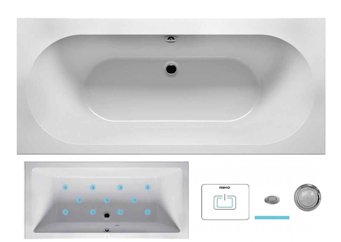 Изображение товара Ванна Riho Carolina 170x80 AIR с гидромассажем
