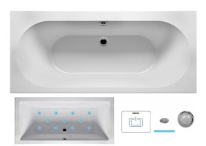 Изображение товара Ванна гидромассажная Riho Carolina 170 x 80 см, AIR