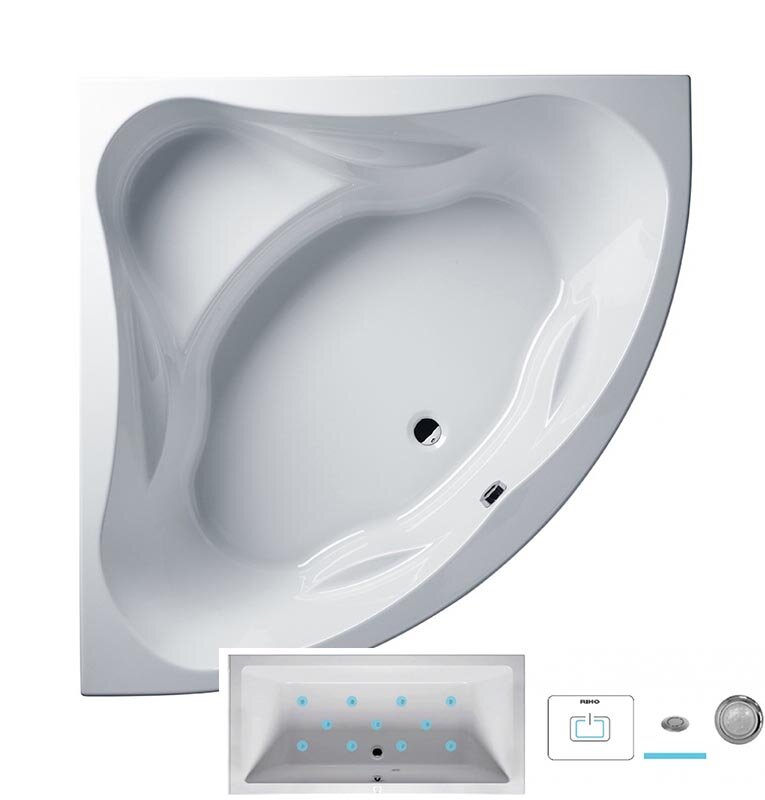 Изображение товара Ванна гидромассажная Riho Neo 150 x 150 см, AIR Изображение товара Ванна гидромассажная Riho Neo 150 x 150 см, AIR
