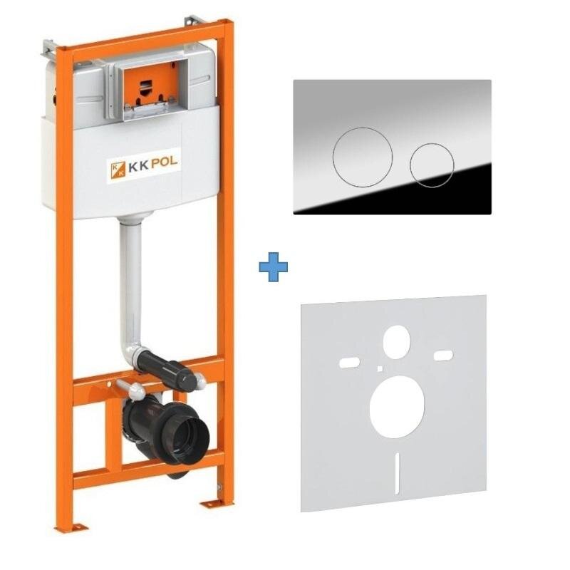 Изображение товара Инсталляция для унитаза KKPol Standard с регулируемым сливом и Water Stop
