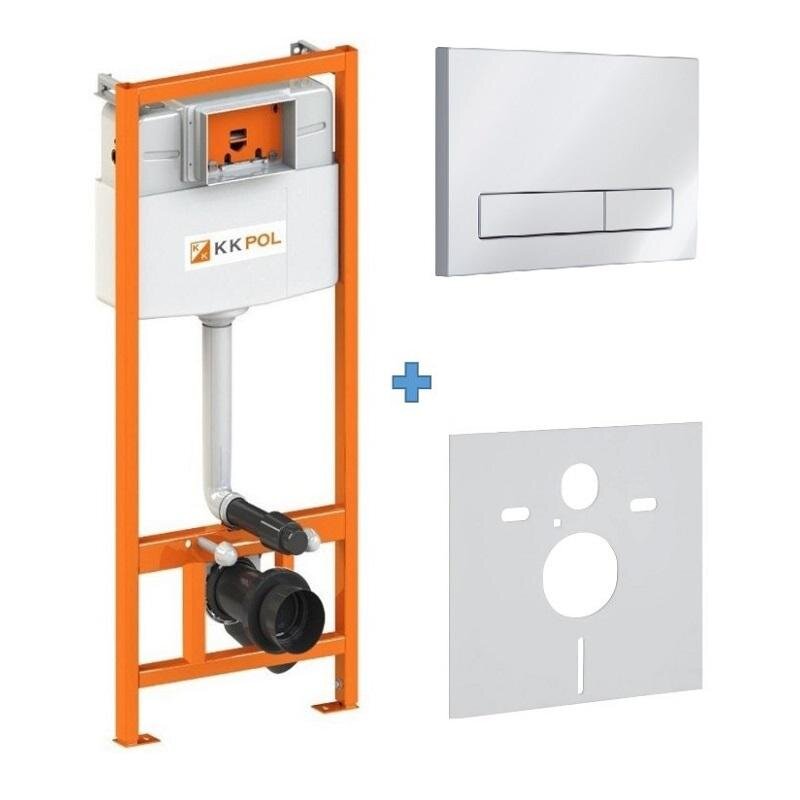 Изображение товара Инсталляция для унитаза KKPol Standard 350 ZPW 425 101 S0 с клавишей M16 оранжевая