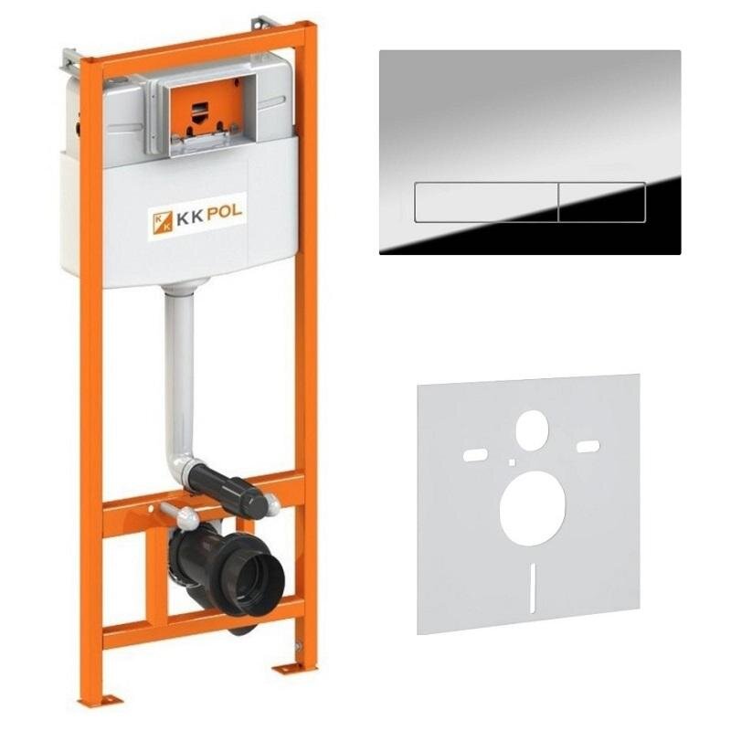 Изображение товара Инсталляция для унитаза KKPol Standard 350/ZPW/425-050-S0 с клавишей M16 хром