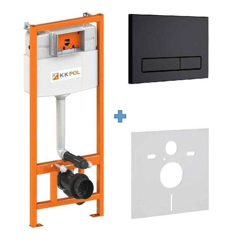 Изображение товара Инсталляция для унитаза KKPol Standard с клавишей M16 и регулировкой слива
