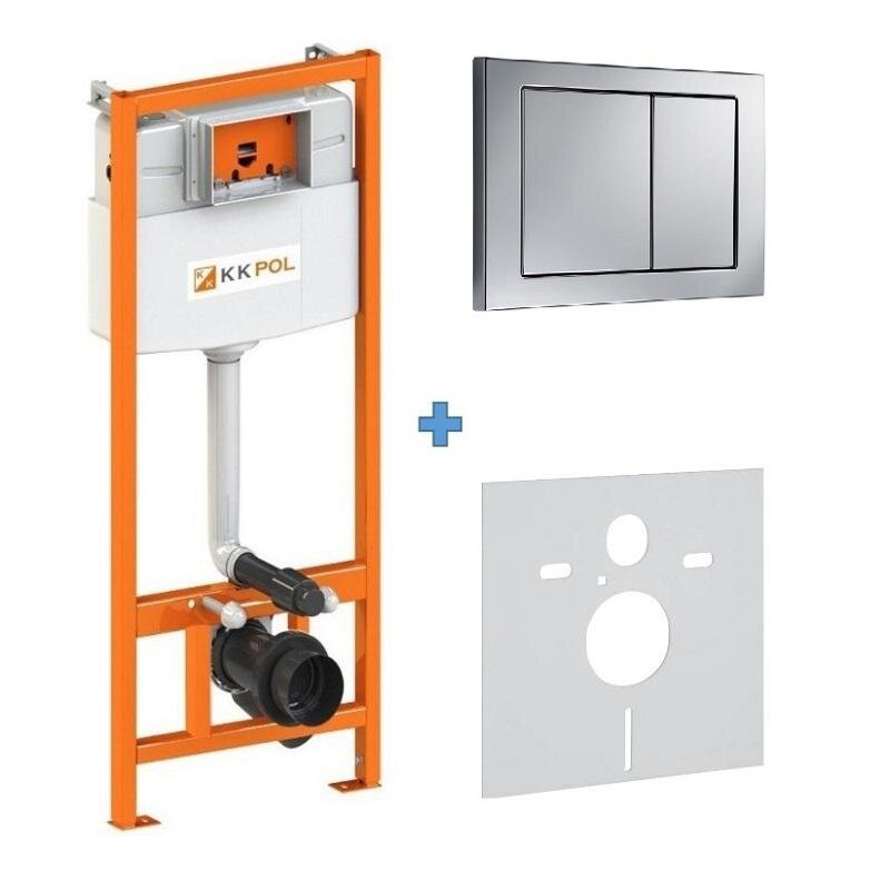 Изображение товара Инсталляция для унитаза KKPol Standard 350/ZPW 425-056-S0, скрытая, оранжевая