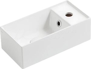 Изображение товара Раковина Simas Agile AG20 bi*1, 40 см, правая, фаянс, белая