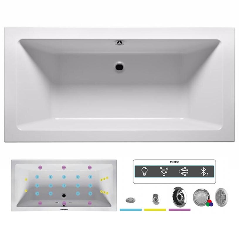 Изображение товара Ванна гидромассажная Riho Lugo 190 x 90 см, JOY2