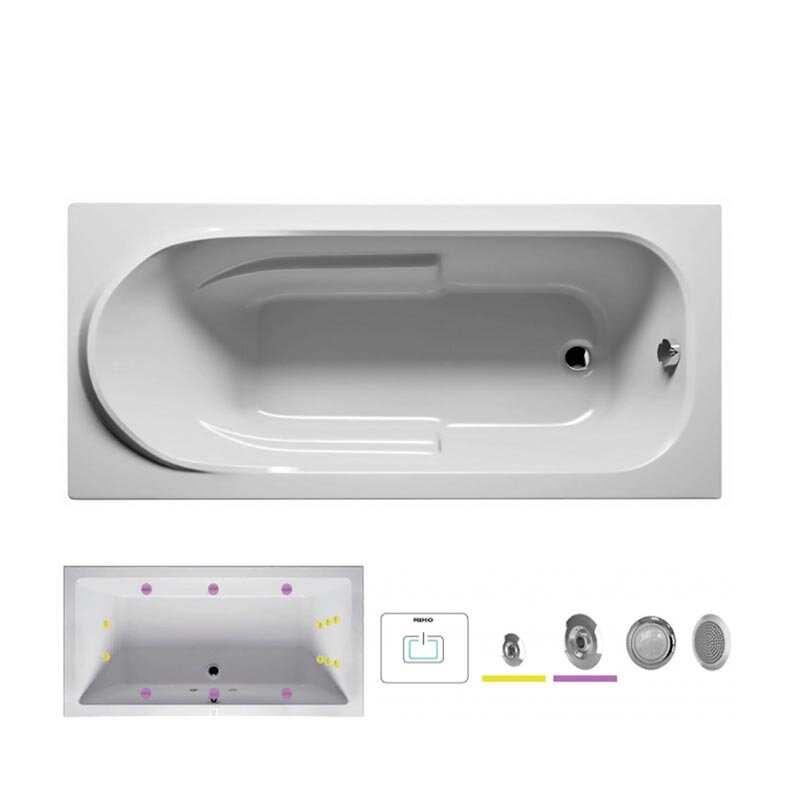 Изображение товара Ванна гидромассажная Riho Columbia 150 x 75 см, FLOW