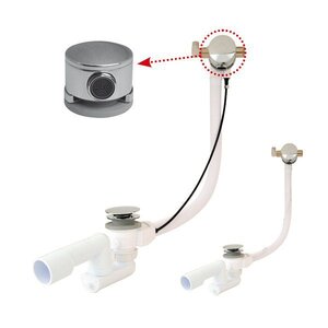 Изображение товара Слив-перелив для ванны Ravak Click Clack 57 см хром круглый X01374