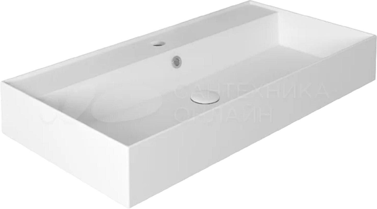 Изображение товара Раковина Simas Agile AG81 bi*1 белая 81 см прямоугольная с переливом Изображение товара Раковина Simas Agile AG81 bi*1 белая 81 см прямоугольная с переливом