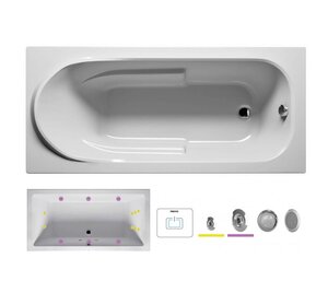 Изображение товара Ванна гидромассажная Riho Columbia 175 x 80 см, FLOW